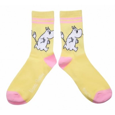 Носки женские Moomin Retro Муми-Тролль Yellow / Light Pink